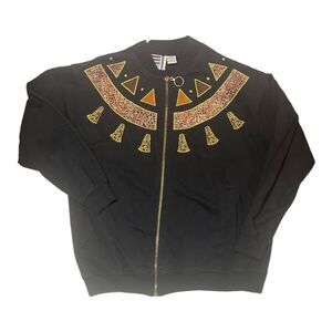 Vintage EVR Div Rousso Apparel Full Zip Jacket Retro 80's 90’s Size Medium